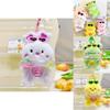 Adorable Jinnew Plush Animal Swim Ring Keychain Cute Keyring Accessory Gift For Kids