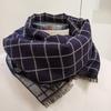 Men's Rayon Blend Check Navy Muffler RO4C052 _New Core Ilsan Branch