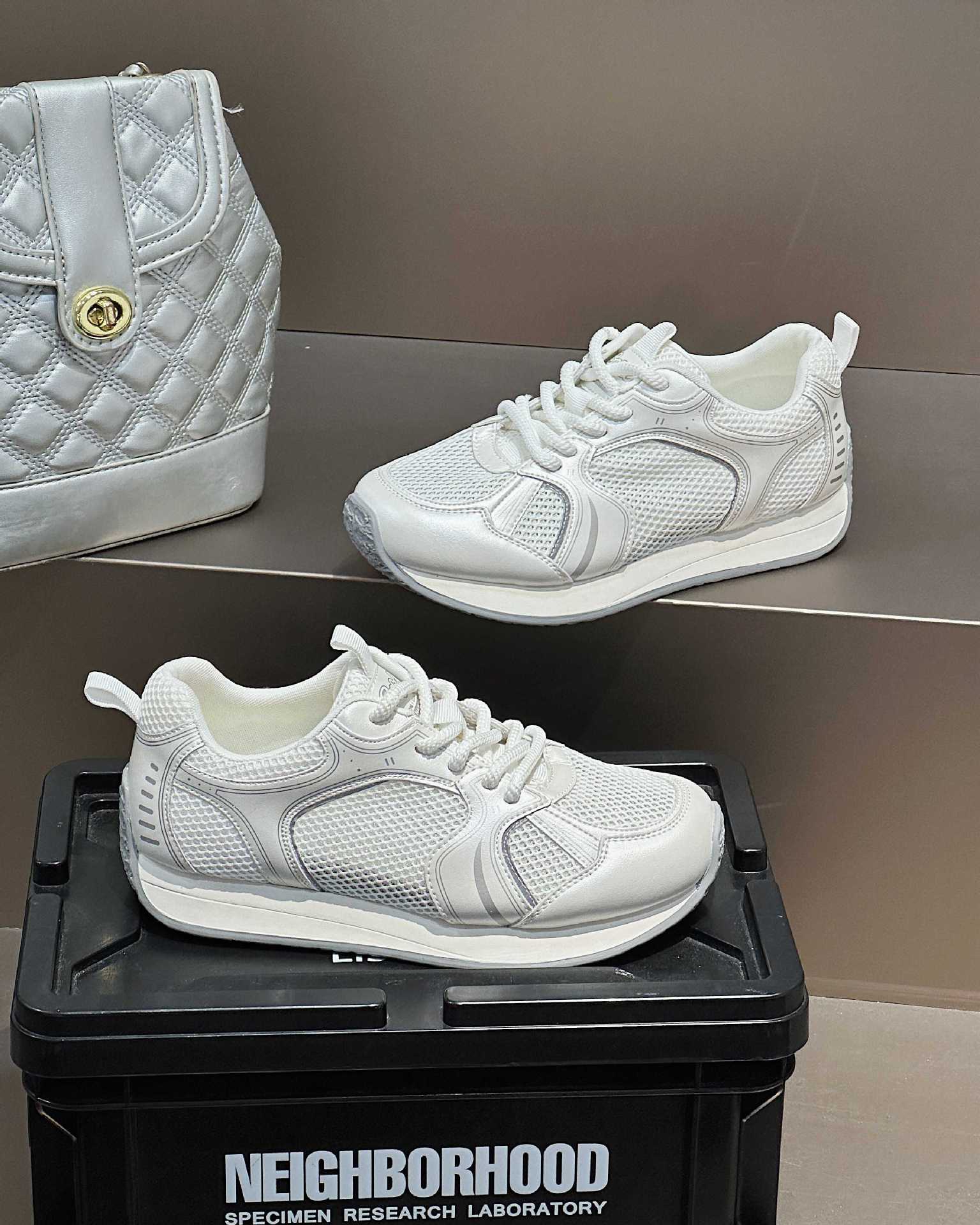 

2025 new popular summer breathable mesh sports shoes women s versatile platform Dexun Forrest Gump shoes casual running shoes 35