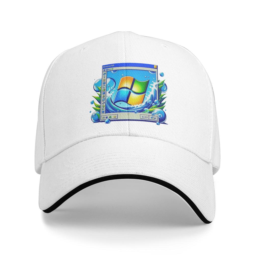 Frutiger Aero World Baseball Caps Retro Sandwich Cap Unisex Women Polyester Dad Hat Travel Gift