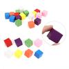 2 Sets Colored Block Set Pine Wood Children Geometry Enlightenment Early Education Toy25Pcs Colored Block 25mm