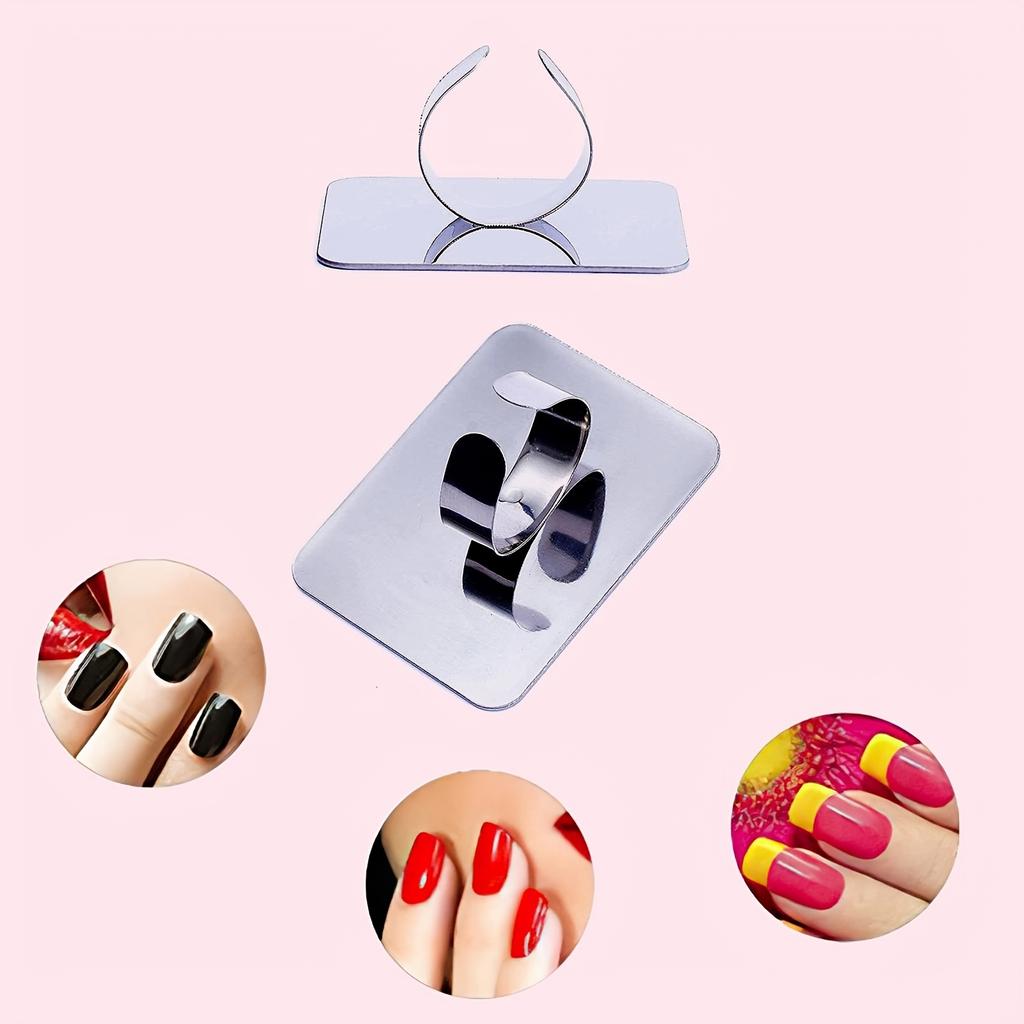 Makeup Mixing Palette, KissDate Makeup Spatula Palette with Foundation Spatula, Stainless Steel Makeup MixingTray Nail Art Palet