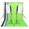 Kit de Estúdio Fotográfico com Iluminação, Fundo e Refletor