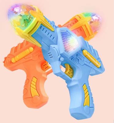 Ms.0 LED Mirror Ball Gun, Blue & Orange, Set of 2, Sound and Light, Party Supplies