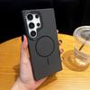Premium Carbon Fiber Magnetic Case for Samsung Galaxy S25 S24 S23 S22 Ultra Plus Mag-safe Charging Reinforced Protection Cover