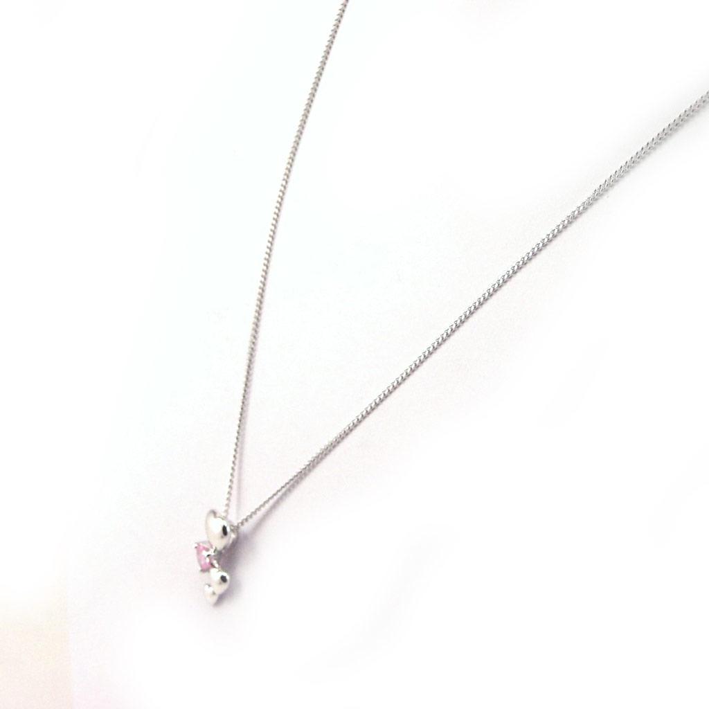 Altesse [F5916] - Collier Argent 'Hymne à l'Amour' Rose