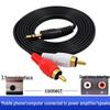 3.5mm To Dual RCA Male Audio Output Cable for Mobile, PC, Headphones, Speakers & Amplifiers