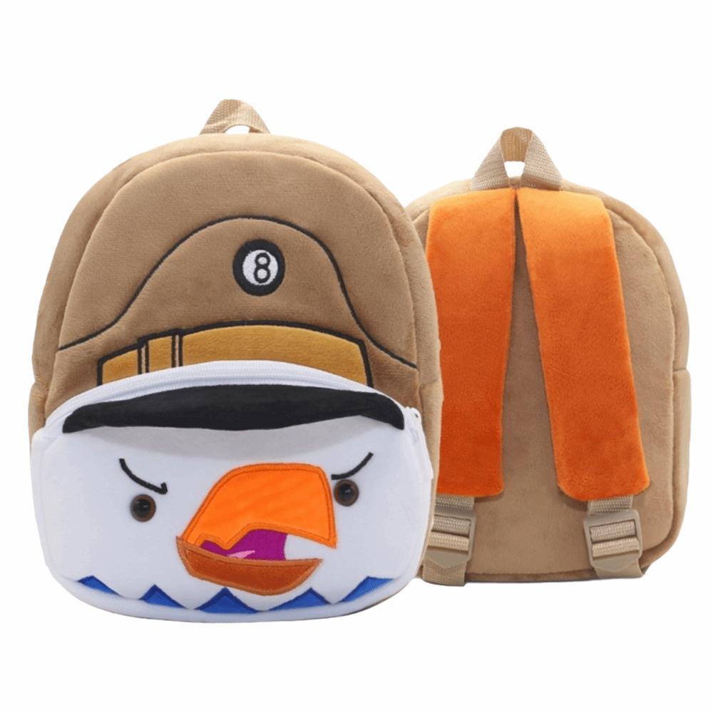 Cartoon Animal Plush Backpack Lightweight Kindergarten Backpack Children School Bag Outing Leisure