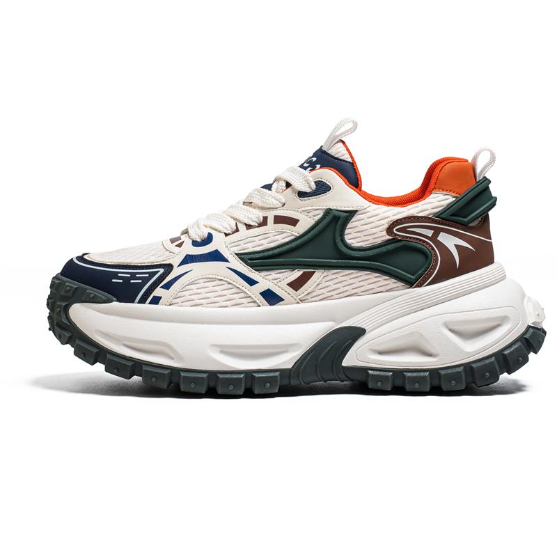 

Men Non Slip Wear Resistant Comfort Lace Up Soft Sole Shoes Comfortable Casual Mesh Mens Platform Sneaker Hombre Cosy 44 белый