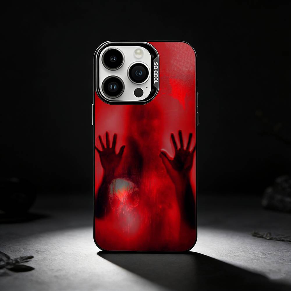 HALLOWEEN BLOODY SPLATTER Phone Case For iPhone 17,16,15,14,13,12,11 Plus,Pro Max,XS,Colored Silver Phone Case