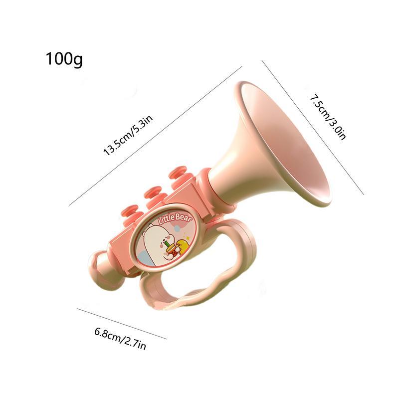 Kids Trumpet Cute Mini Trumpet Cartoon Clarinet Blow Horn Noise Makers Learning and Educational Toys for Children Boys Girls