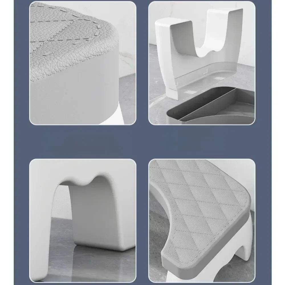 New Seasonal Universal Toilet Footstool Household Bathroom Anti Slip Foot Pedals Toilet Squat Stool RemovableToilet Seat Stool