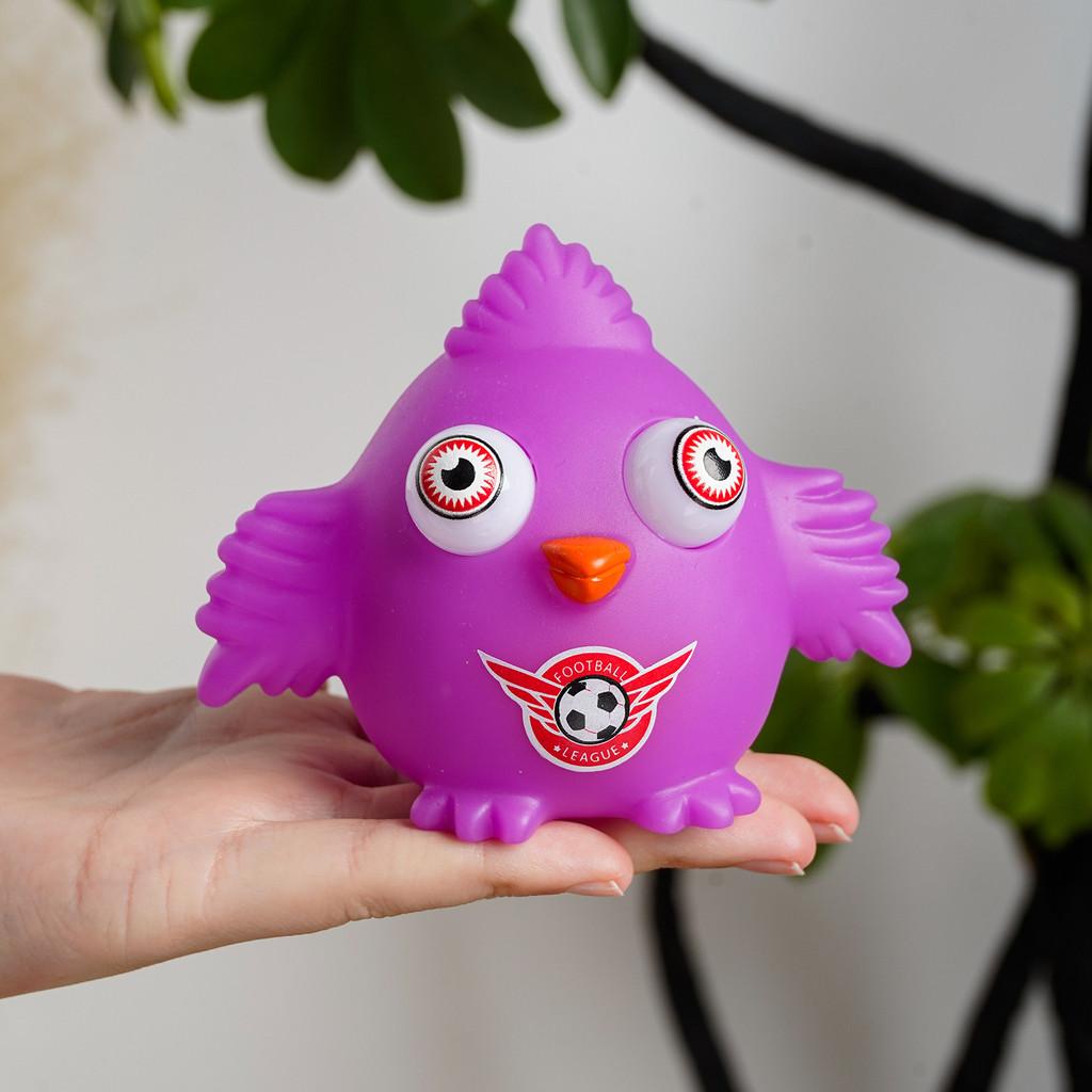 Animal Purple Bird Shaped Stress Toy Sensory Play Parent Children Gift Bonding