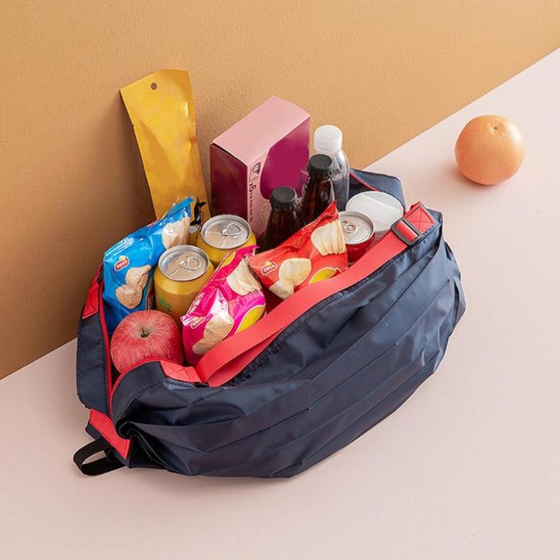 Folding Eco-friendly Shopping Bag One-shoulder Portable Thickened Large Shopping Bag Supermarket Eco-friendly Bag