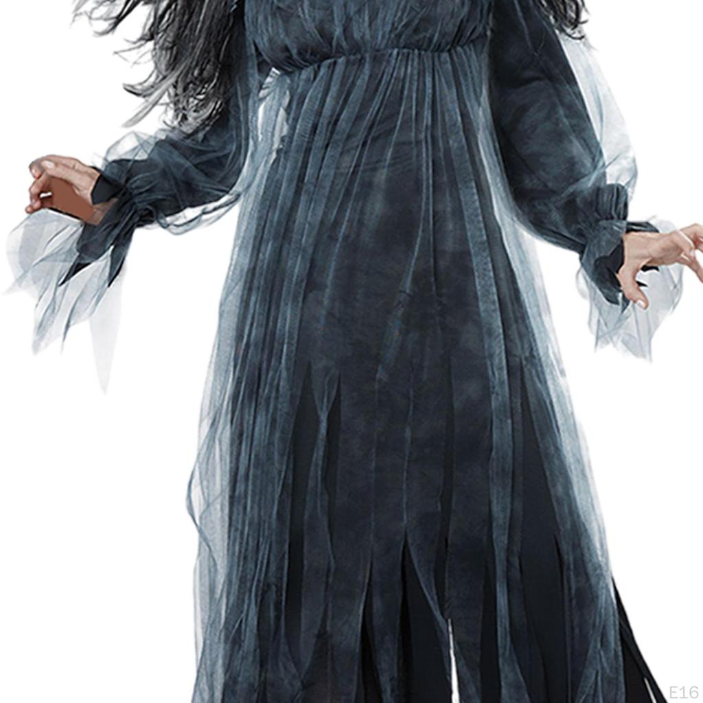 Black Witch Costume for Women Halloween Vampire Dress