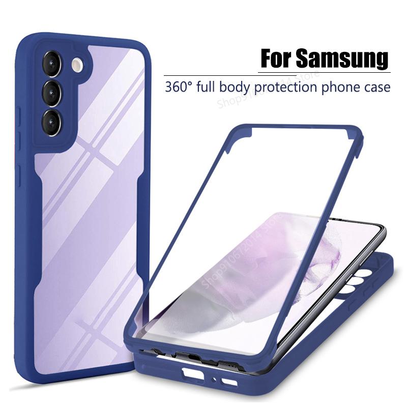 360 Front Back Full Protection Case For Samsung Galaxy A55 A54 A53 A13 A14 A24 A22 A23 M33 A72 A73 A32 A33 A34 A35 A25 A15 Cover