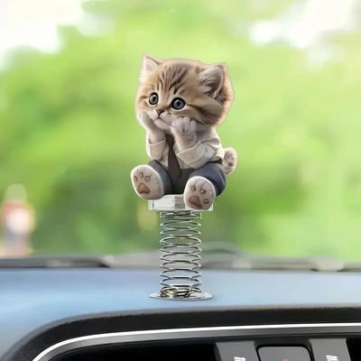 Bobble timido, Bobble antistress Decorazioni per Cruscotto Auto, Ornamento Rimbalzante per Scrivania, Carino Per Ogni Occasione Regalo Divertente Per Amanti delle Auto