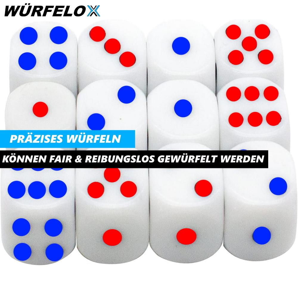 WÜRFELOX Würfel Spielwürfel Würfelspiel f. Brett Rollen Tabletopspiele 100er Set