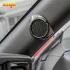 2x Carbon Fiber A Pillar Door Stereo Speaker Cover Trim For Ford Mustang 2015-18