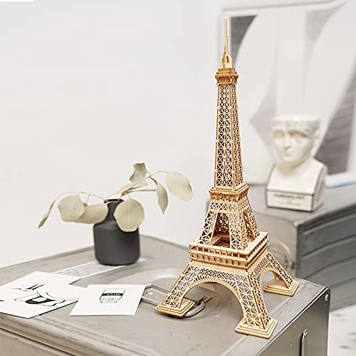 Tsukurundesu® 3D Wooden Puzzle TG501 Eiffel Tower with Japanese Instructions