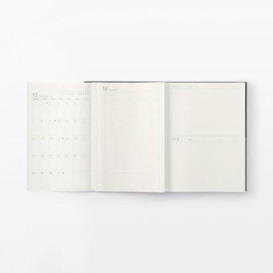 Muji Schedule Book Monthly Daily Starting December 2026 Monday Start A5 Black
