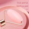 Rose Quartz Heart-Shaped Facial Massage Set with Dual-Head Roller & Board