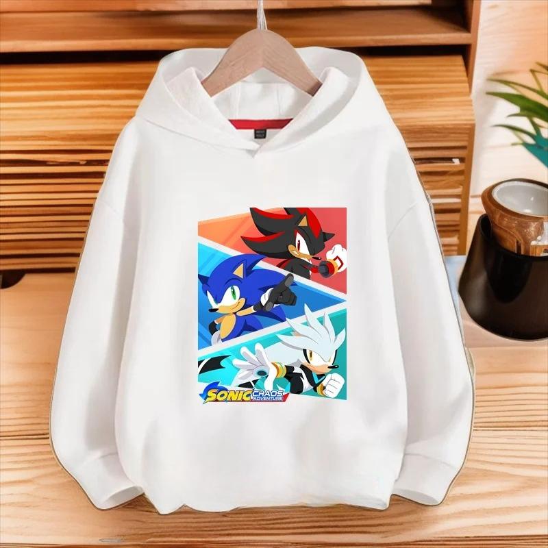Cartoon Printed Kids Fashion Sweatshirts Casual Versatile Hoodies Sweatshirts Boys