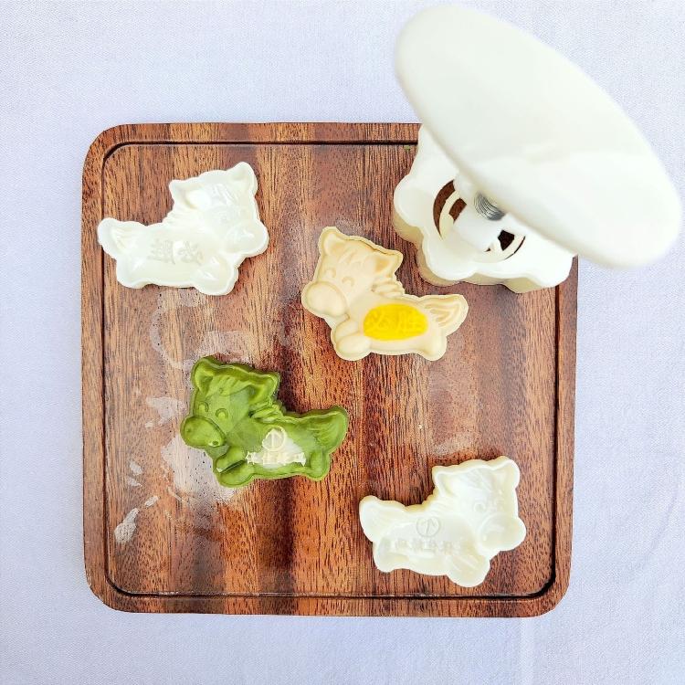 Moon Cake Molds Cartoon Horse Shaped DIY Baking Moulds for Mid-Autumn Festival
