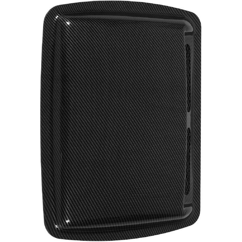Decorative Air Intake Covers, Self Adhesive Design Car Hood Vents Hood Scoop Vent Bonnet Cover Hood Scoop for Cars (Carbon Fiber Pattern)