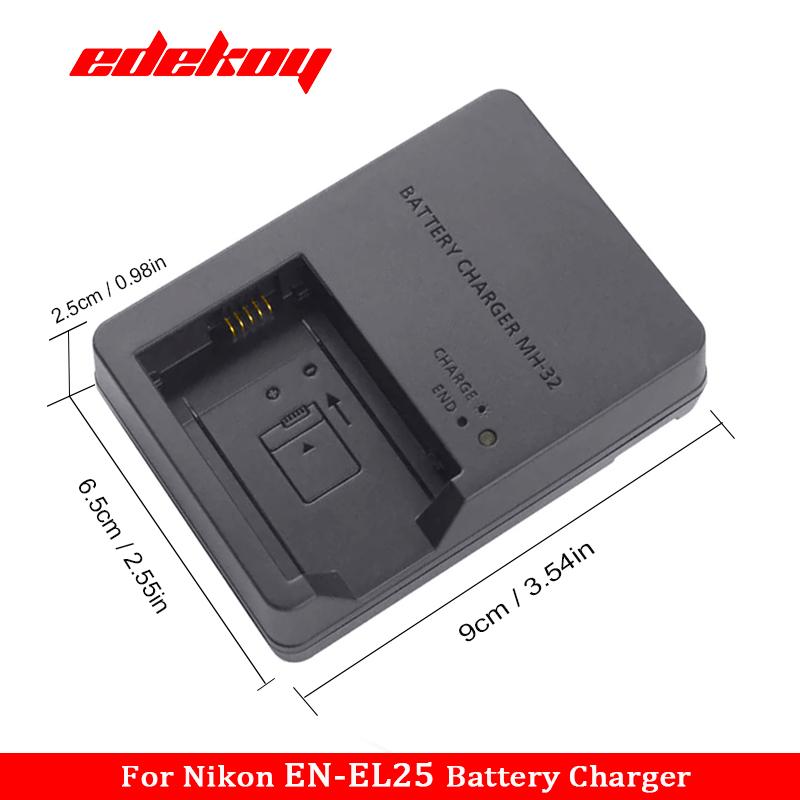 MH-32 MH32 Charger Camera for Nikon EN-EL25 ENEL25 EL25 Battery For Nikon Z50  ZFC  Z30  Z50II  Micro Single Camera US