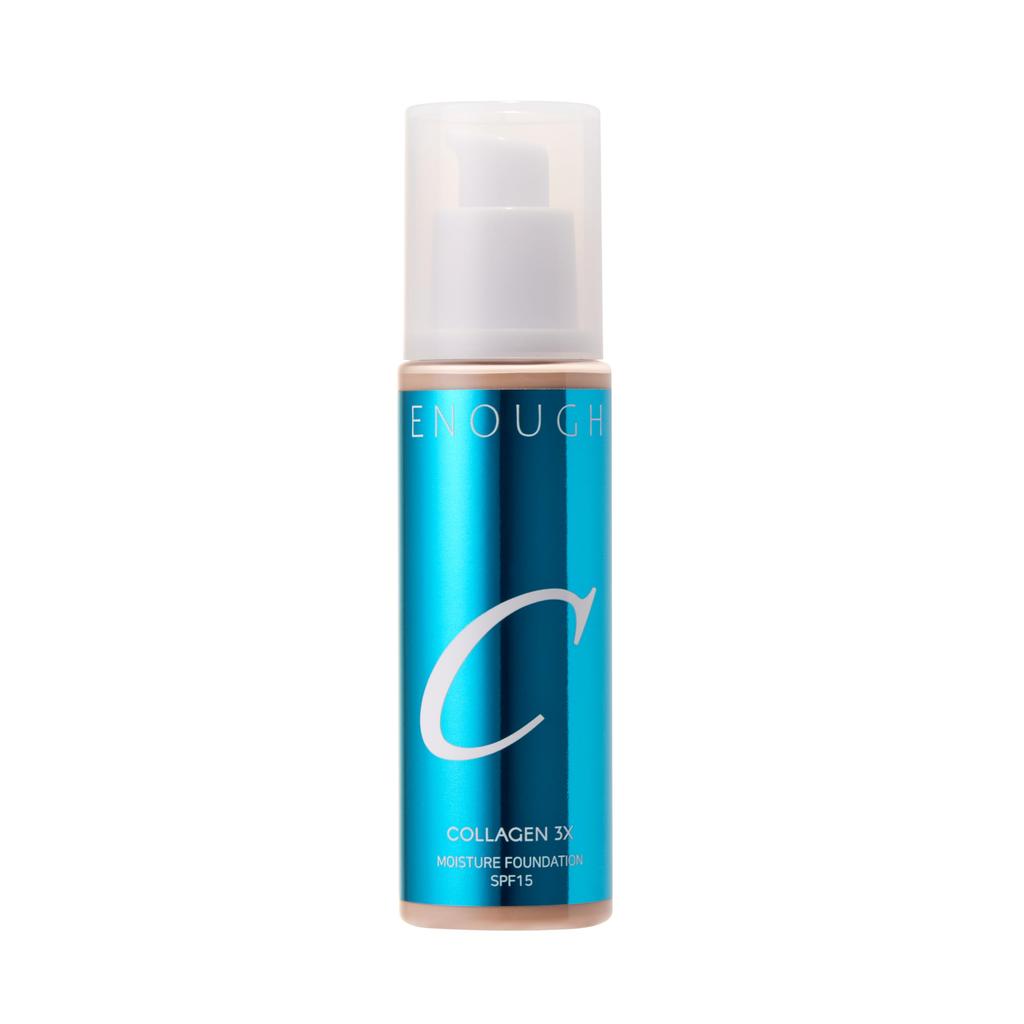 ENOUGH Collagen 3X Moisture Foundation SPF15 #21N Clear Beige 100ml/3.38fl.oz.  AUTHENTIC STORE