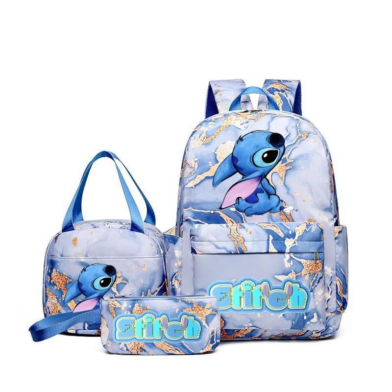 Student Schoolbag Three-Piece Set, Wear-Resistant And Breathable Large-Capacity Backpack, Youth Travel Backpack, Computer Bag