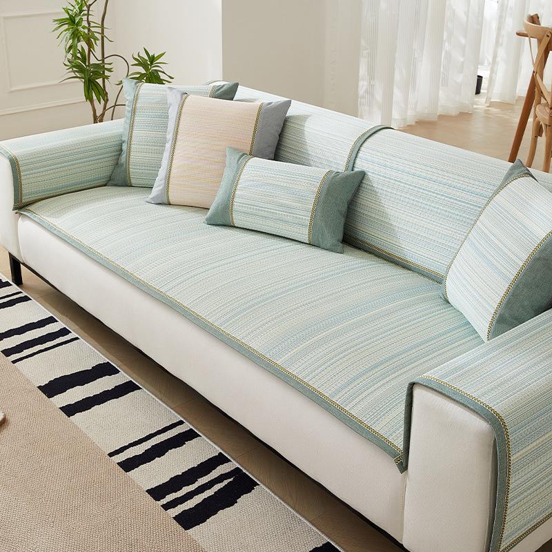 Rattan Sofa Cushion Summer Mat Cushion New Non-Slip Sofa Cover Summer Seat Cushion Cover Cloth Towel