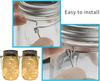 12 Pcs Mason Jar Handle Canning Accessories Jars Hanging Handles Glass Hangers for 70 Standard Mouth Mason