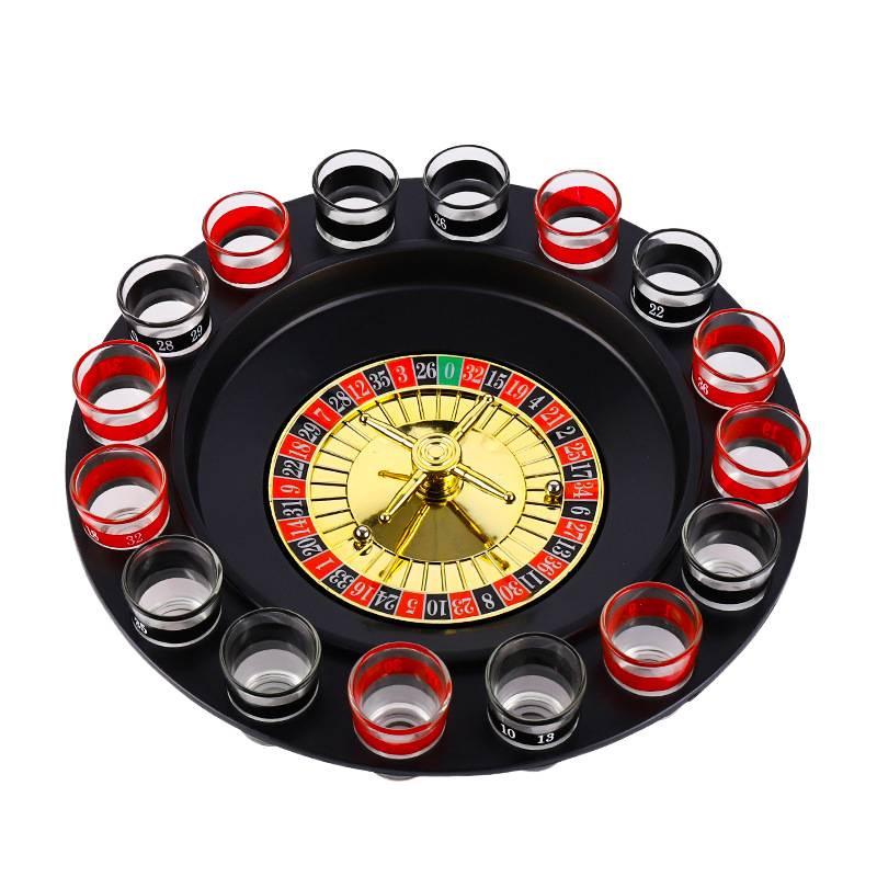 Russian Roulette Drinking Game Turntable with Wine Glasses – Bar Entertainment and Atmosphere Booster
