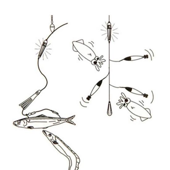 Mini LED Glowing Deep Sea Drop Underwater Tackle Fishing Squid Lure Light Lamp