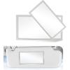 2 PCS Car Sun Visor Mirror, Stick-on High-definition Shatter-proof Stainless Steel Cosmetic Mirror Not Block Line of Sight, Convenient Travel