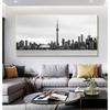 Toronto Skyline Landscape Wall Art Posters and Prints Alb-negru Toronto City View Canvas Painting Art Pictures Home Decor