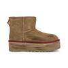 UGG 811 Manufacturing, Free Bird Thermal Slip Resistant Short Snow Boots Women's Chestnut Brown 1134991-CHE(Team80-)