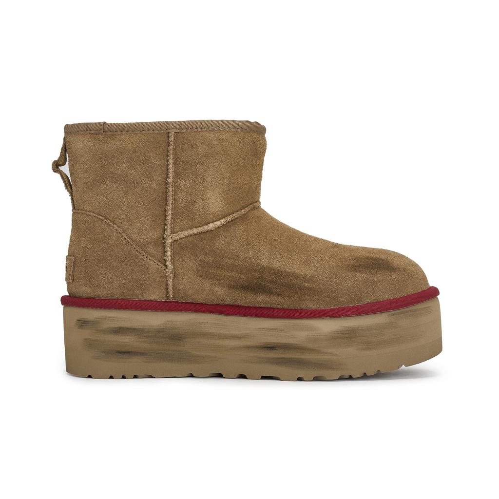 UGG 811 Manufacturing, Free Bird Thermal Slip Resistant Short Snow Boots Women's Chestnut Brown 1134991-CHE(Team80-)