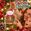Klare Oberfläche Weihnachts-Geldhalter Lasergeschnitten Festlicher Feiertagsanhänger Kreative Eltern