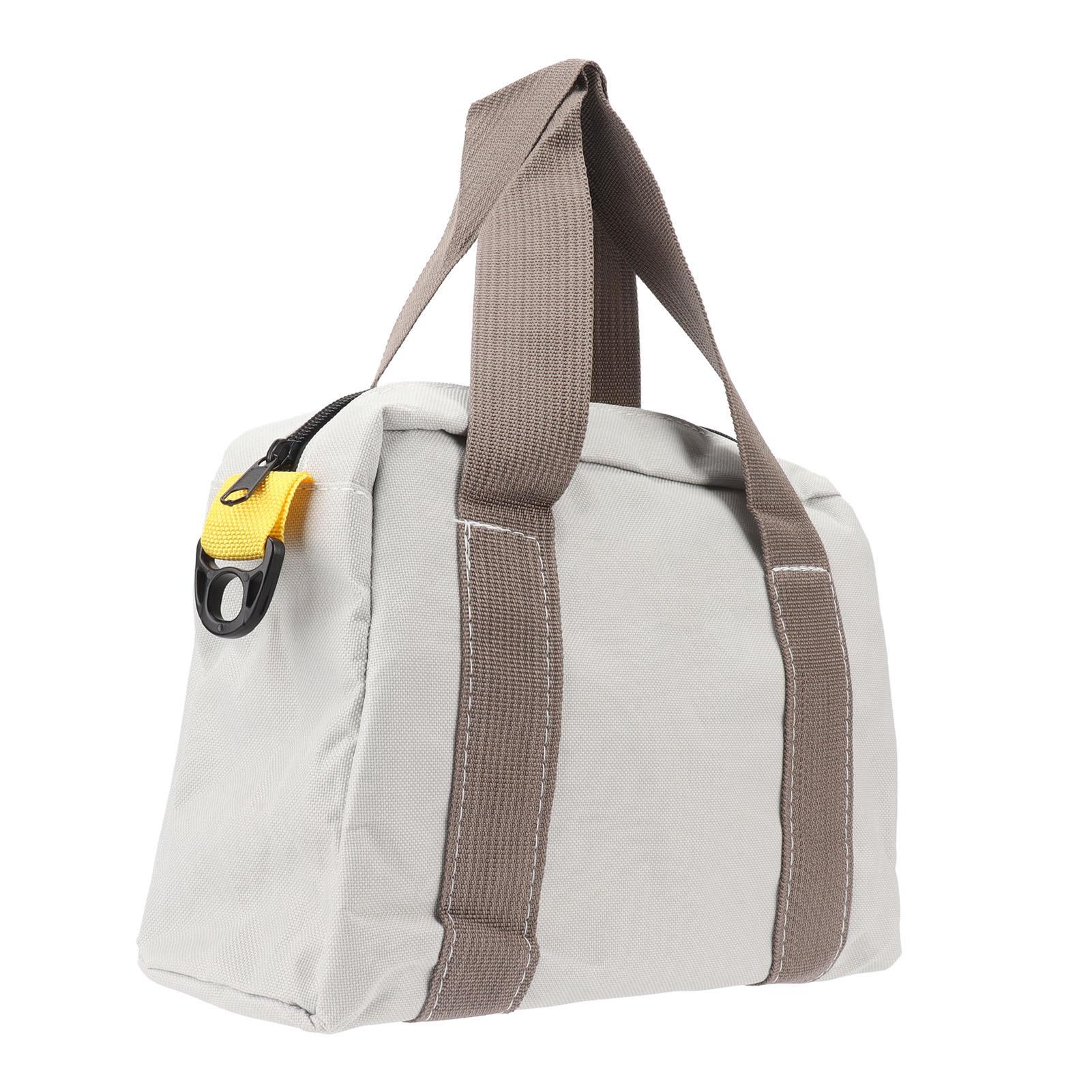 

Сумка для инструментов с широким горлом, водонепроницаемая, с высокой грузоподъемностью, для хранения оборудования, холщовый чехол, серая, 18 дюймов 12 Inch