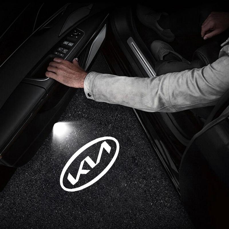 cnyqvs1 2Pcs LED Car Door Projector Logo High Definition Welcome Light For KIA K5 K9 Sorento Ceed Sportage Carnival Stinger Forte Niro