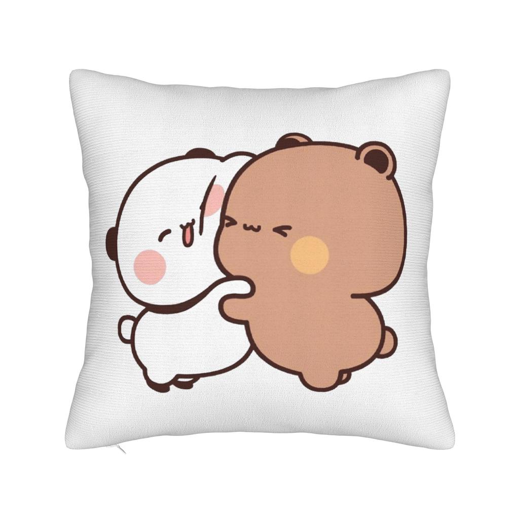 Bubu Dudu Watching The Moon Square Pillow Cases Cushion Cover Awesome Zipper Decorative Pillowcase for Bed 4040cm