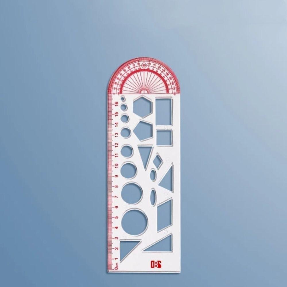 

Математическая геометрическая линейка Многофункциональный шаблон для рисования Математическая линейка Канцелярские товары D