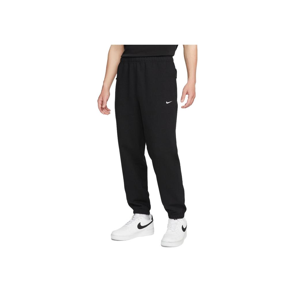 Nike Pánské flísové tepláky Solo Swoosh Spodky Černá DX0816-010