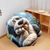 1PC cute dog pet puppy Umbrella Portable Folding Umbrella Iron Frame Hole Bone Structure Outdoor Home Umbrella A6