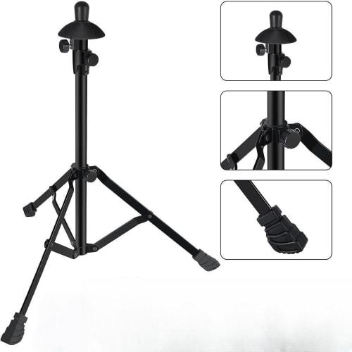 DeeRace [2025 New Arrival - Adjustable Height] Trombone Stand, Foldable, Adjustable Height from 52 To 80cm, Tripod, Stable, Perfect for Commuting, Pra