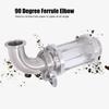 Sanitary Ferrule Elbow 90 Degree Pipe Fitting 304 Stainless Steel High Pressure Resistant Clamp Elbow