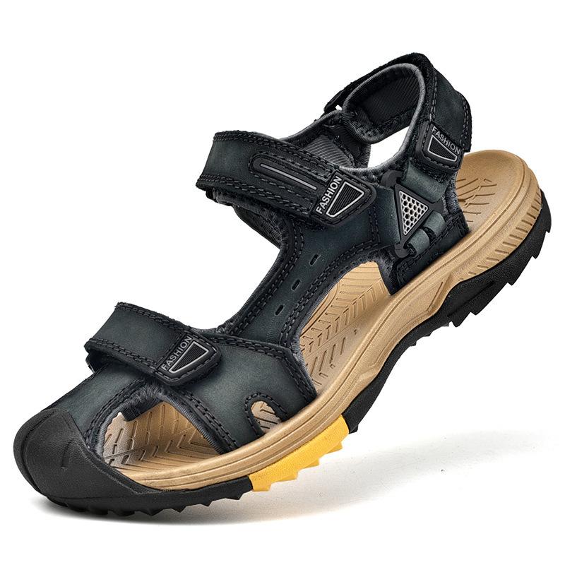 

International original sandals men s large size sports and leisure bag head beach shoes 46 сірий колір